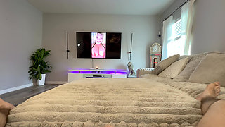 Caught Jerking off by Busty Blonde Stepmom