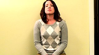 Blonde tight pussy babe solo toy fun in glamour masturbation