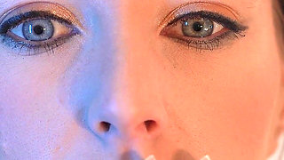 Sensual Close up Smoking with Petite Girl