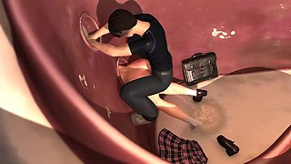 Stuck in Park: Blowjob, Doggy  Chaturbate Porn