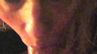 Blonde Orgasming with His Cock in Her Mouth