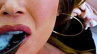 Kianna Dior Brown Sheer Cumshot Swallow Featuring Jonni Darkko