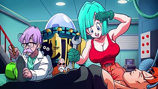 Dragon Ball Z hentai adventure with Bulma in animated porn game
