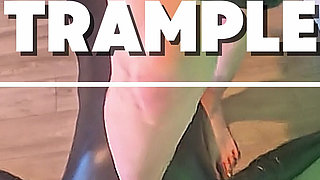 6'7 Tall Gothic Giantess Trample POV: Boots Crush - Socks - Barefoot Face Sit & Toe Suck