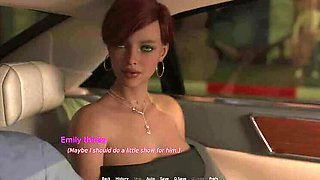 Just Married Cuckold Episode 2: Emily Shows Her Naked Body Getting Out of The Car - American Wife Cheating Sex Story