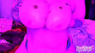 Big Tits Oiled & Stickered