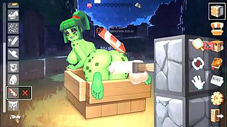 Anime hentai, minecraft animation, hard rough sex