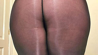 BBW Pantyhose Creampie - Shiny Nylons Fetish with Married2Nylon