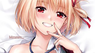 Hentai redhead gives blowjob and having sex