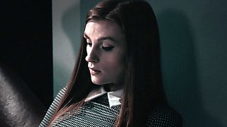 Blonde teen babe drinking wine and stripping chat on webcam