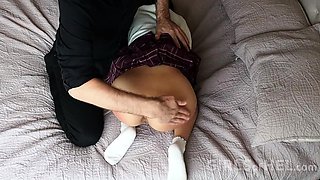 Yay Spanking! Asian schoolgirl loves to be spanked in her