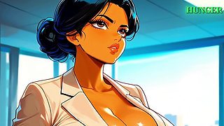 New Moroccan Secretary Fuck for Boss - Ai Animation