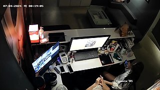 Naughty amateur Korean babe sucking cock on hidden cam
