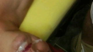 He Cums a Huge Load of Sperm Into My Open Mouth and All Over My Face, I Love Such a Hot Cumshot and Want More of It.