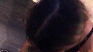 Cute brunette young hookup amateur teen blowjob