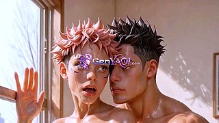 Yuuji Itadori gets his ass ruined in rough private lesson