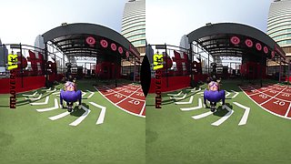 Athletic Asian With Big Tits: Outdoor And Creampie