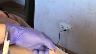 #205(2) Male Waxing. Smooth Penis and Scrotum