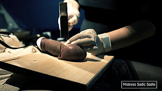 First Time Ball Nailing and Needles Through Gland