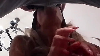 Blonde MILF Blowjob with Huge Cumshot