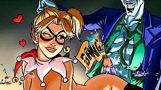 Joker and Harley Quinn hentai parody
