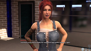 Race of Life - Dirty Sex with a Mechanic Girl After Repairing a Car