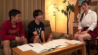 Tutor take a bath together