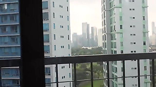 Sperm Dripping Out From Pussy After Getting Fucked on Washing Machine