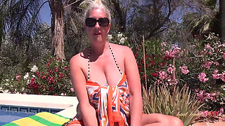 AuntJudysXXX - Meeting Hot Mature MILF Maggie Moon at the Pool