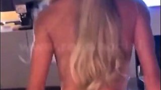 Indulge in a Brazilian blonde's wild passionate cuckold thrill with darkness