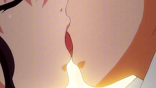 Public park anime slut drops panties for wet pussy play
