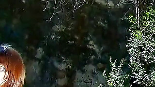 Cute skinny teen fucked outdoor by step brother with big cock