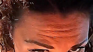 Italian Couple Exchanging Foreplay in the Pool in Front of Neighbors