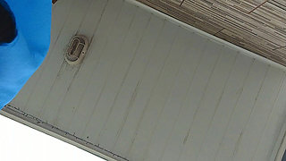 Leave My Cell Phone Recording My Stepmom While Cleaning the Sidewalk