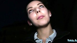 Awesome paid sex in the missionary pose with a hot brunette More
