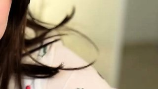 Close up teen pussy gaping action