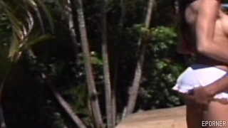 Brunette Mom and Hottie Ignite Wild Outdoor Passion