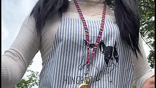 No269 Expos&eacute; Walk in an Apron Part 2