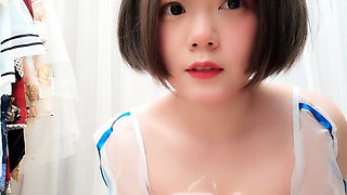 Pretty Japanese teen solo masturbation Uncensored