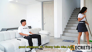 Part 1: I Fucked the Cute Maid and My Stepmom Almost Caught Us