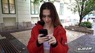 Bjraw hungarian honey mia de vil gags on a Big Dick