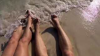 Amateur outdoor beach fuck