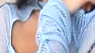Mature Brunette Teases Tits and Fingers Dripping Pussy Wildly
