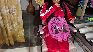 A College Girl Arrives Home and Is Curious About Sex