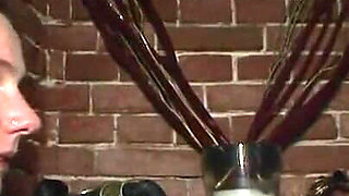 Humiliating bondage and whipping