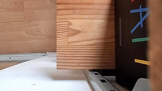 I suck his big cock on 4 legs and he fucks me for a long time doggy style off camera