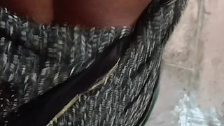 Today I made my elder stepbrother's wife, my real sister-in-law sucked her fat ass hard on the bed.