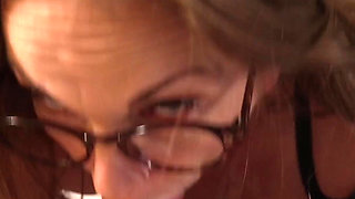 Stepson Shoots His Hot Sticky Cum in Stepmom's Mouth