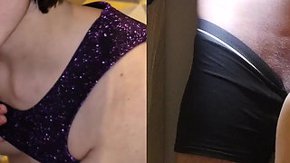 Elena Clark Fuck with Grey Pantyhose and Boots