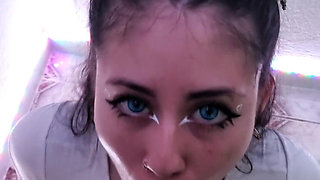 Colombian Cutie Makes Me Cum on Her Small Tits, She Loves My Cum!